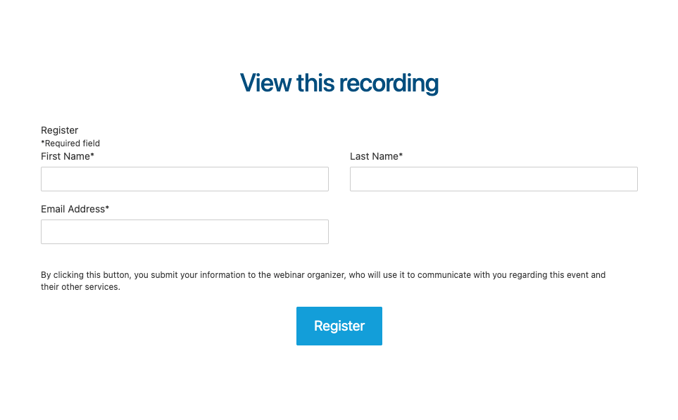 Webinar Access Form
