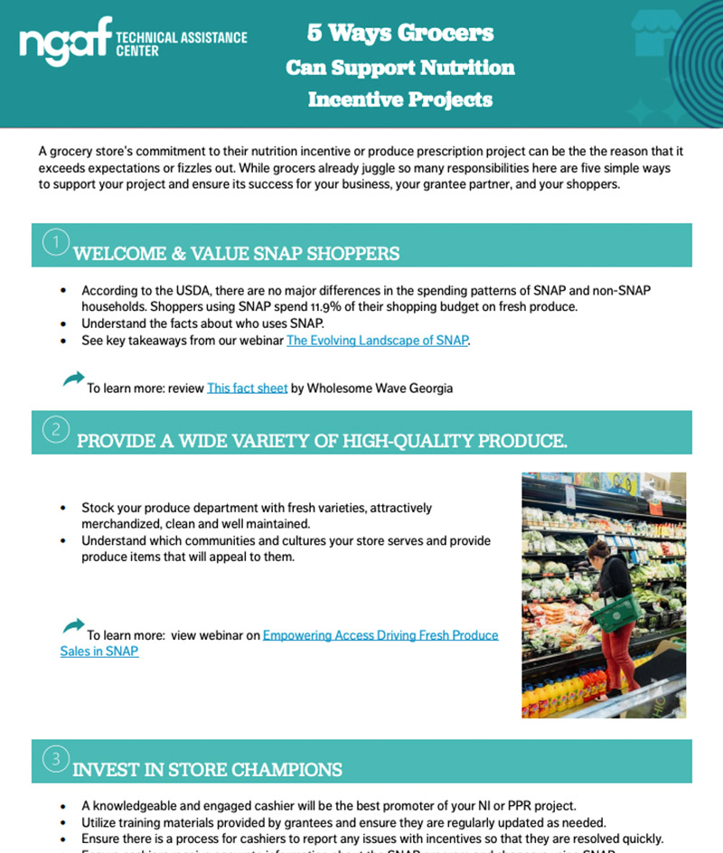 5 Ways Grocers Can Support Nutrition Incentive Projects