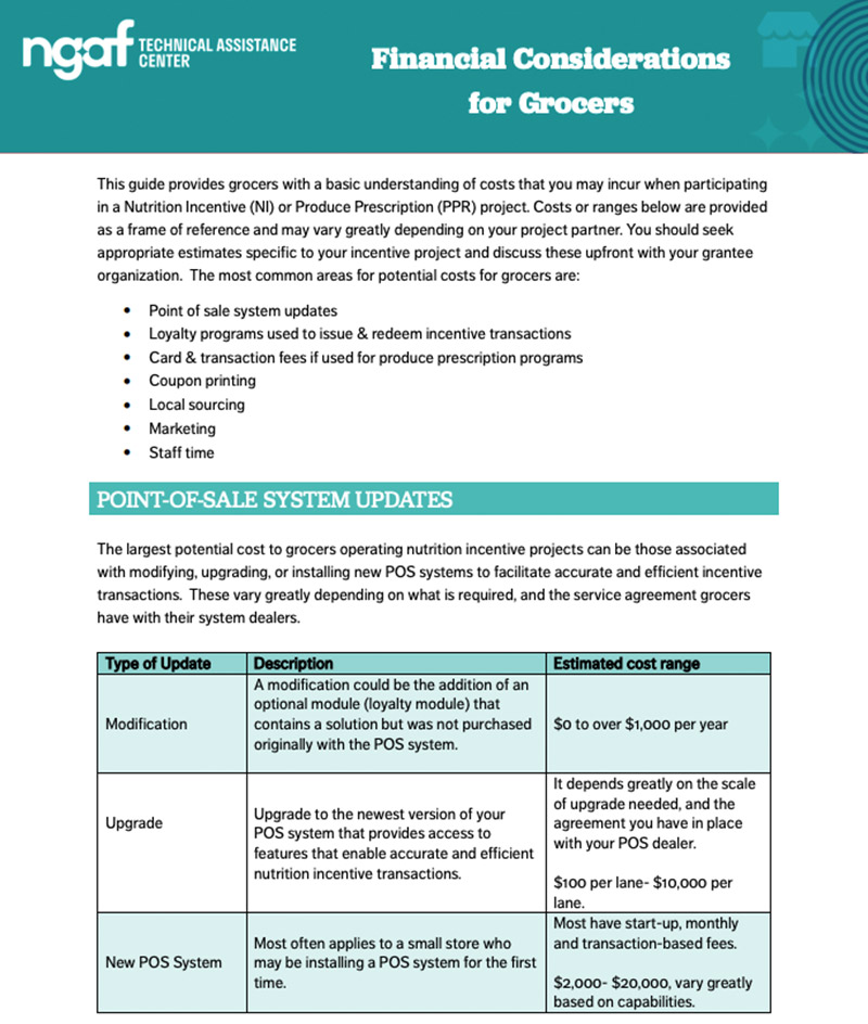 Financial Considerations for Stores
