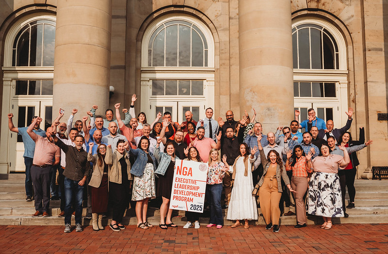 Group shot of participants outdoors